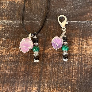 Matching Necklace and Pet Charm, Crystal Pet Charm and Owner Necklace, Pet Charm, Animal Charm, Charms, Collar Charm, Pet/Owner Matching Set