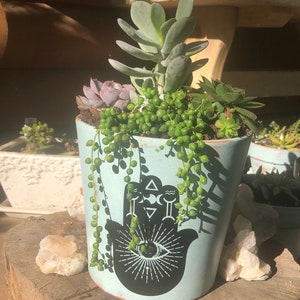 Personalized Planter, Planter Pot, Chalk Painted Pot, Couples Zodiac Planter, Planter, Flower Pot, Garden Decor, Indoor Planter, Outdoor