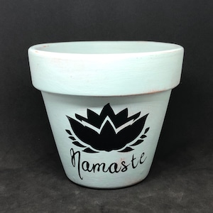 4” Namaste Lotus Flower Succulent Pot, Indoor/Outdoor Planter, Namaste Flower Pot, Garden Decor, Planter Pot, Planter, Planters, Flower Pot