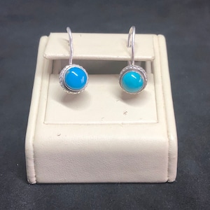 925 Turquoise Earrings, Silver Turquoise Earrings, Earring, Earrings, Signed Turquoise Earrings, Southwestern Silver Jewelry