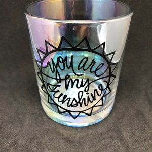 U bent mijn Sunshine Kaarshouder, Votive Holder, Gift Candle Holder