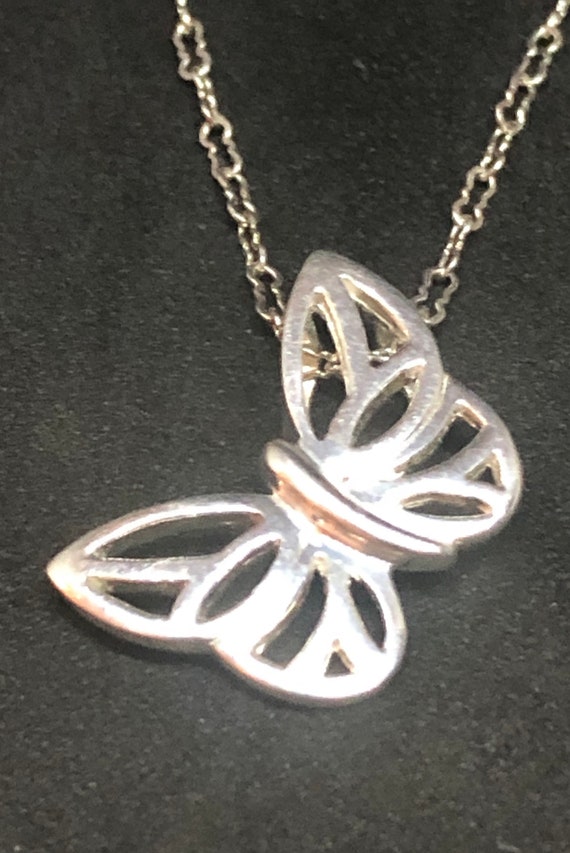 925 CNA Sterling Butterfly Necklace, Sterling Silver