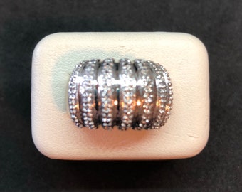 Sterling Silver Stamped Ring size 7