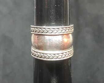 925 BA Indonesia Sterling Silver Ring Size 7, 925 Sterling