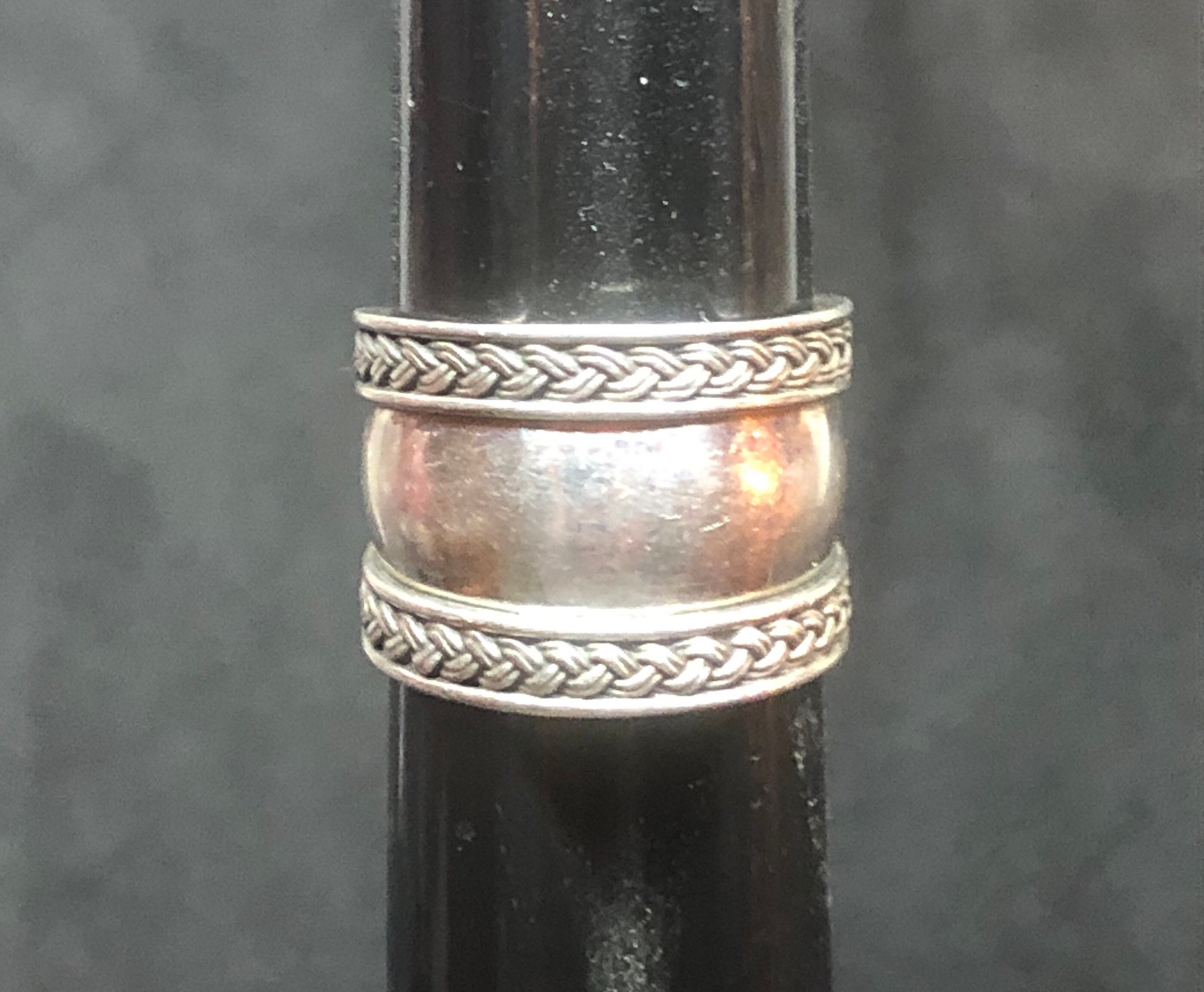 925 BA Indonesia Sterling Silver Ring Size 7, 925 Sterling