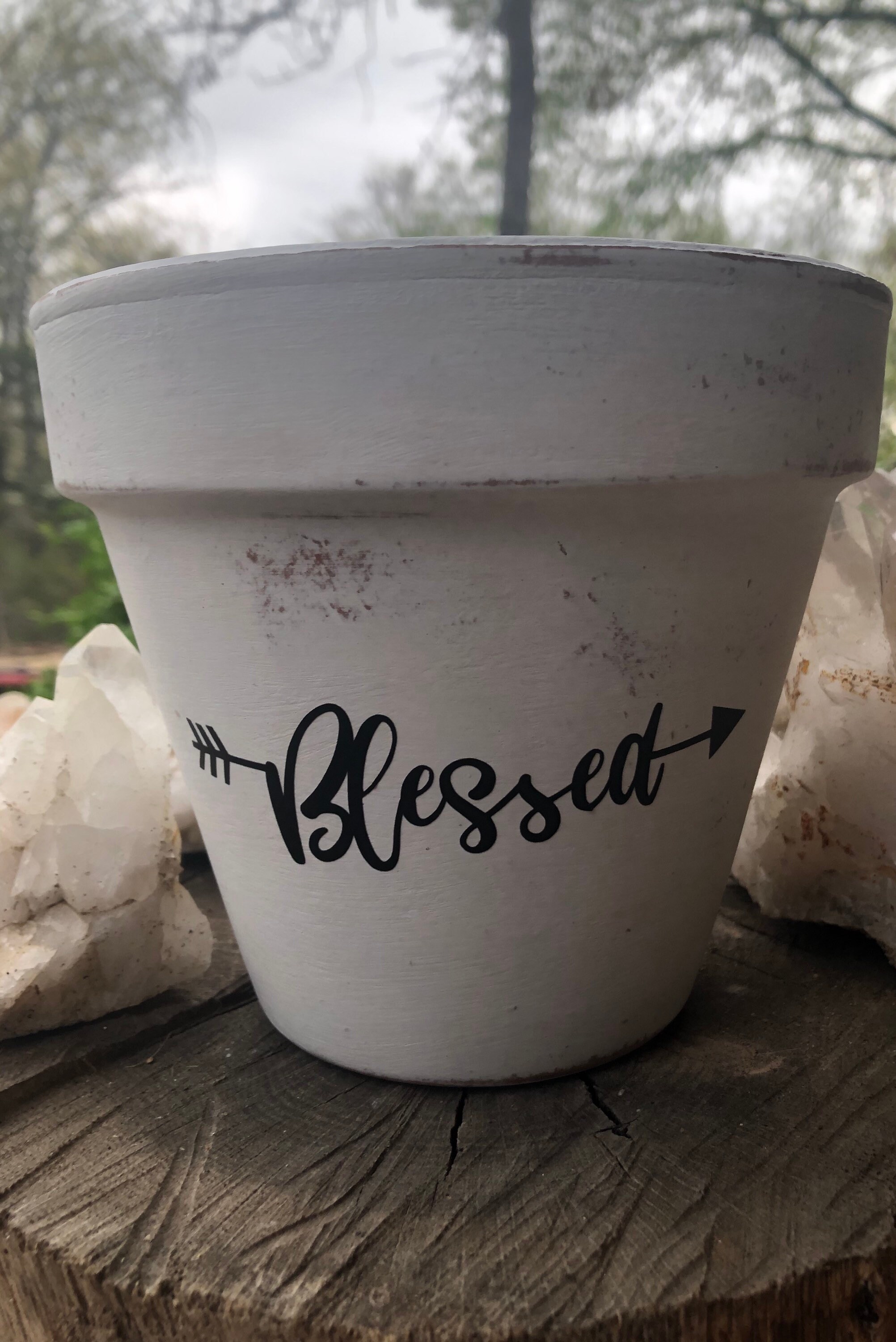 Vaso di fiori Mandala dipinto di gesso benedetto, fioriera succulenta, vaso fioritore, vasi, fioriera, vasi per fioriere, Mandala