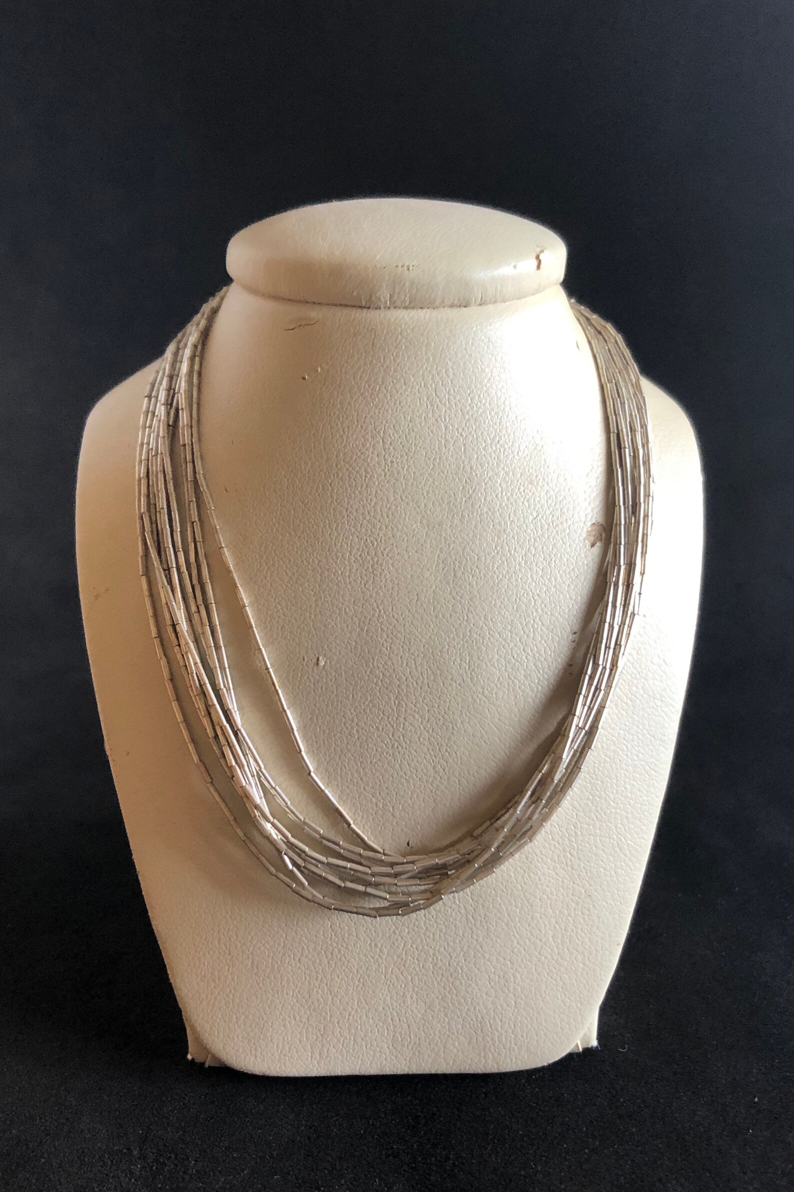 925 Multistrand Sterling Silver Necklace Relios Relios Etsy