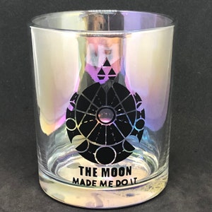 The Moon Made Me Do It Candle Holder, Moon Votive Holder, Moon Candle