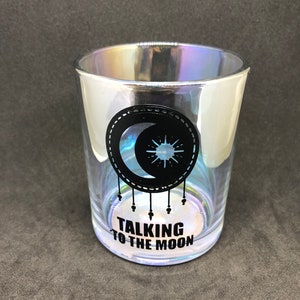 Talking to the Moon Candle Holder, moon Votive Holder, Moon Candle Holder, Votive Holder, Candle Holder
