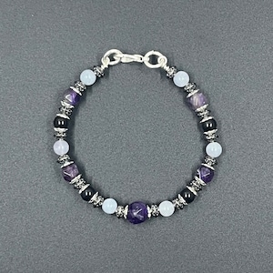 Custom Bracelet, Gemstone Bracelet, Healing Bracelet, Bracelets, Bracelet, Crystal Bracelet, Amethyst, Custom Jewelry, Bracelet for Grief