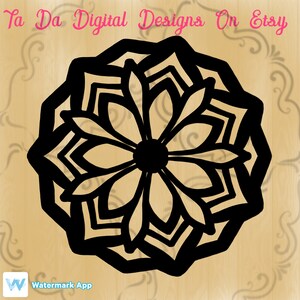 Mandala svg / png.  Flower svg/ png. Mandala printable