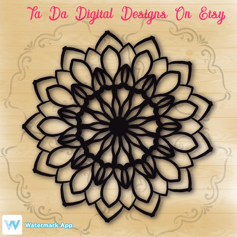 Download Flower Mandala Svg Etsy PSD Mockup Templates