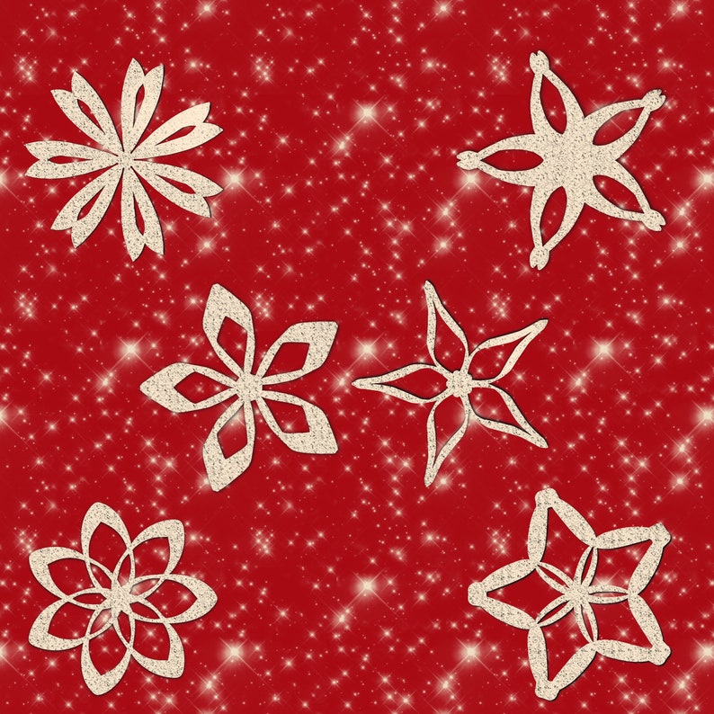 Download Snowflake svg bundle / bows / stars svg bundle | Etsy