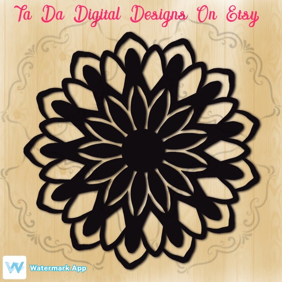 Download Flower Mandala Svg Etsy