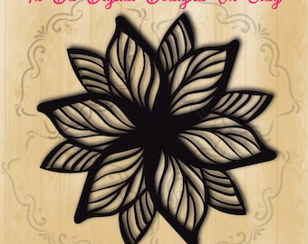 Mandala flower svg / png