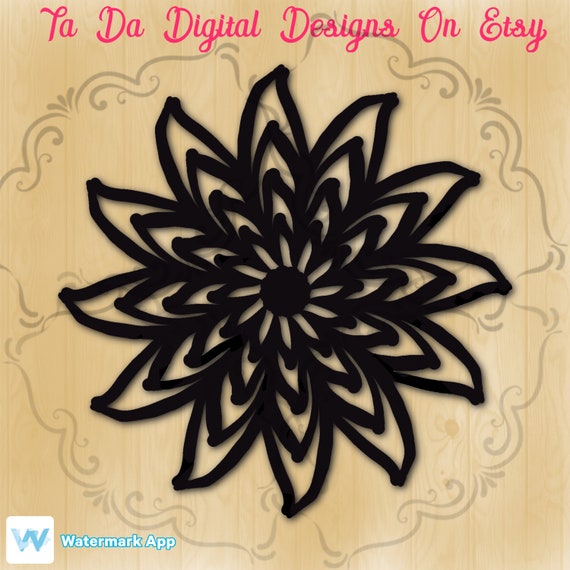 Download Flower Mandala Svg Etsy PSD Mockup Templates