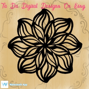 Flower mandala svg / png. Mandala svg/png