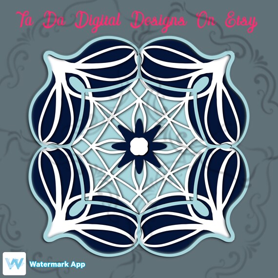 Download 3d Mandala Svg 7 Layer Mandala Svg Multi Layer Mandala Etsy