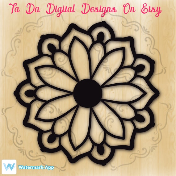 Download Flower Mandala Svg Etsy