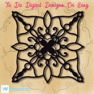 Mandala flower svg