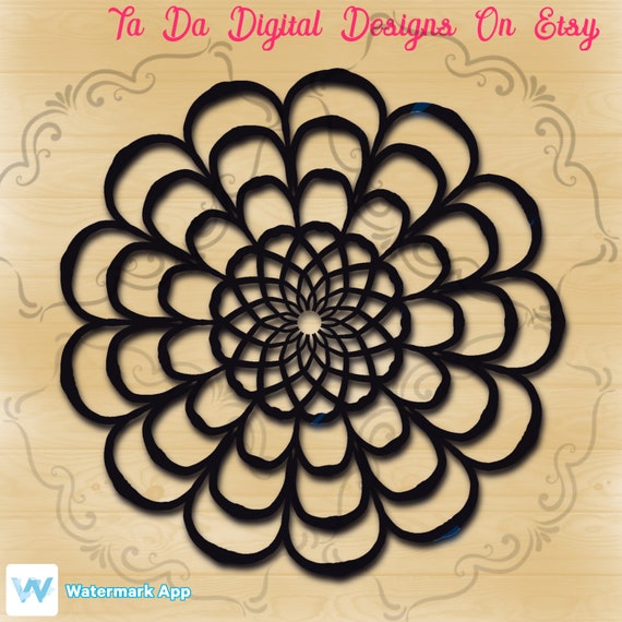Download Mandala Svg Png Flower Mandala Svg Png Doily Mandala Svg Etsy