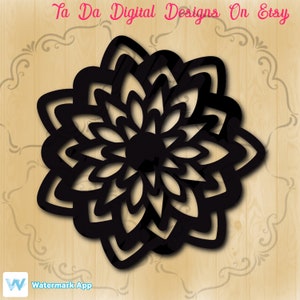 Flower mandala svg