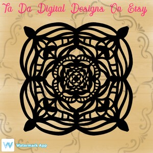 Blume Mandala Svg / Png.  Mandala Svg /png
