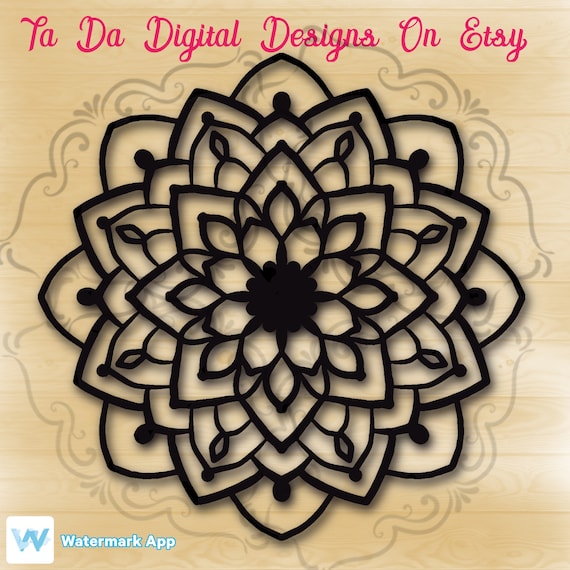 Download Mandala Svg Flower Mandala Svg Etsy