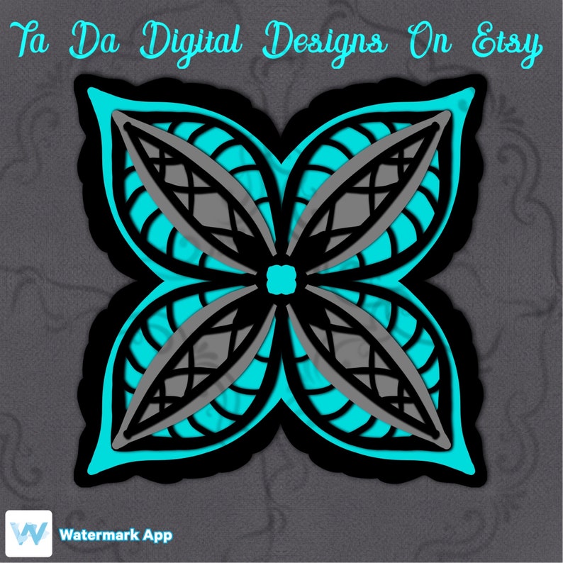 Download 3D butterfly svg / 7 layer butterfly svg / multilayer svg ...