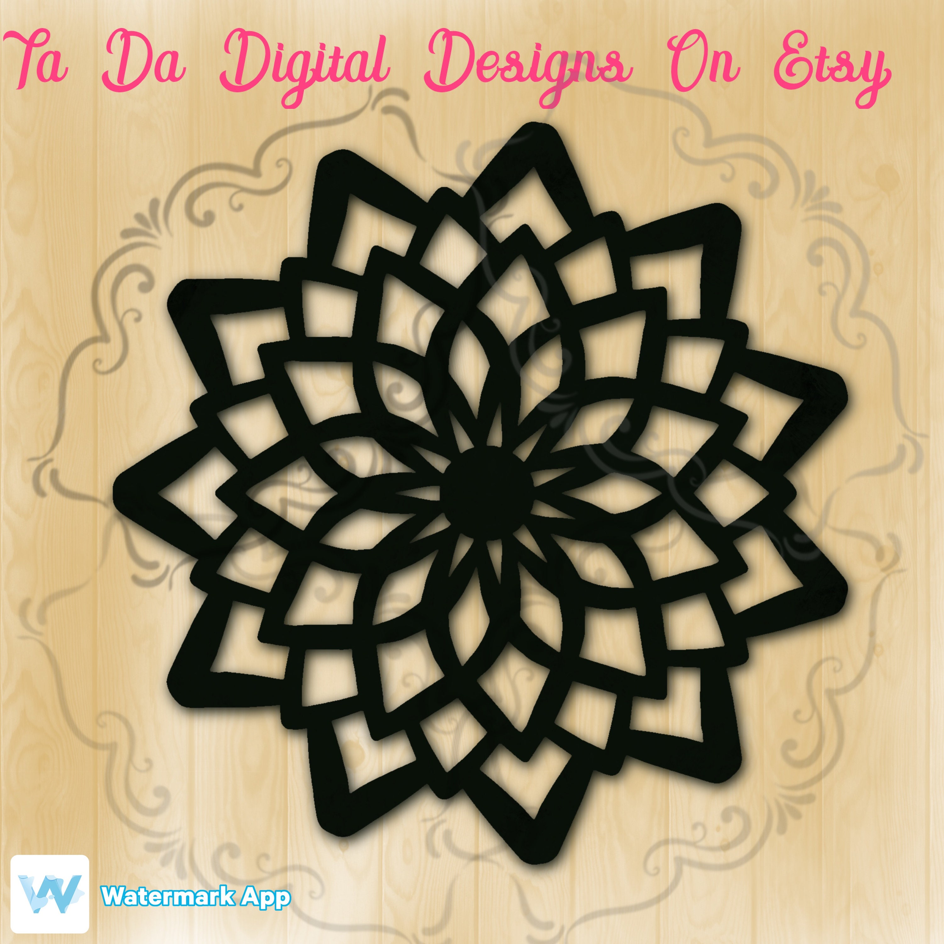Download Flower Mandala Svg Etsy
