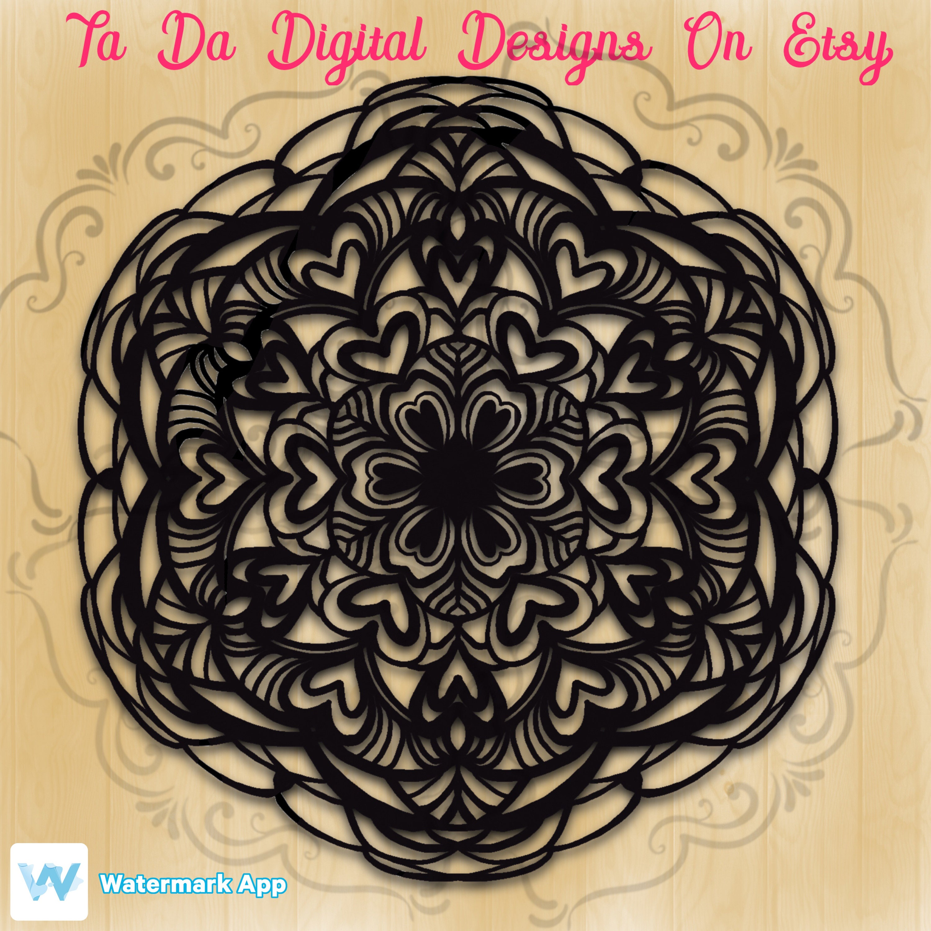 Download Flower Mandala Svg Doily Mandala Svg Etsy