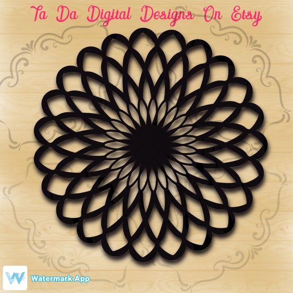 Download Flower Mandala Svg Etsy PSD Mockup Templates