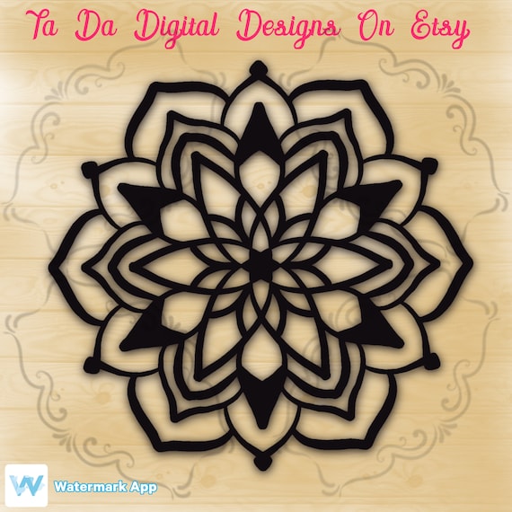 Download Flower Mandala Svg Etsy