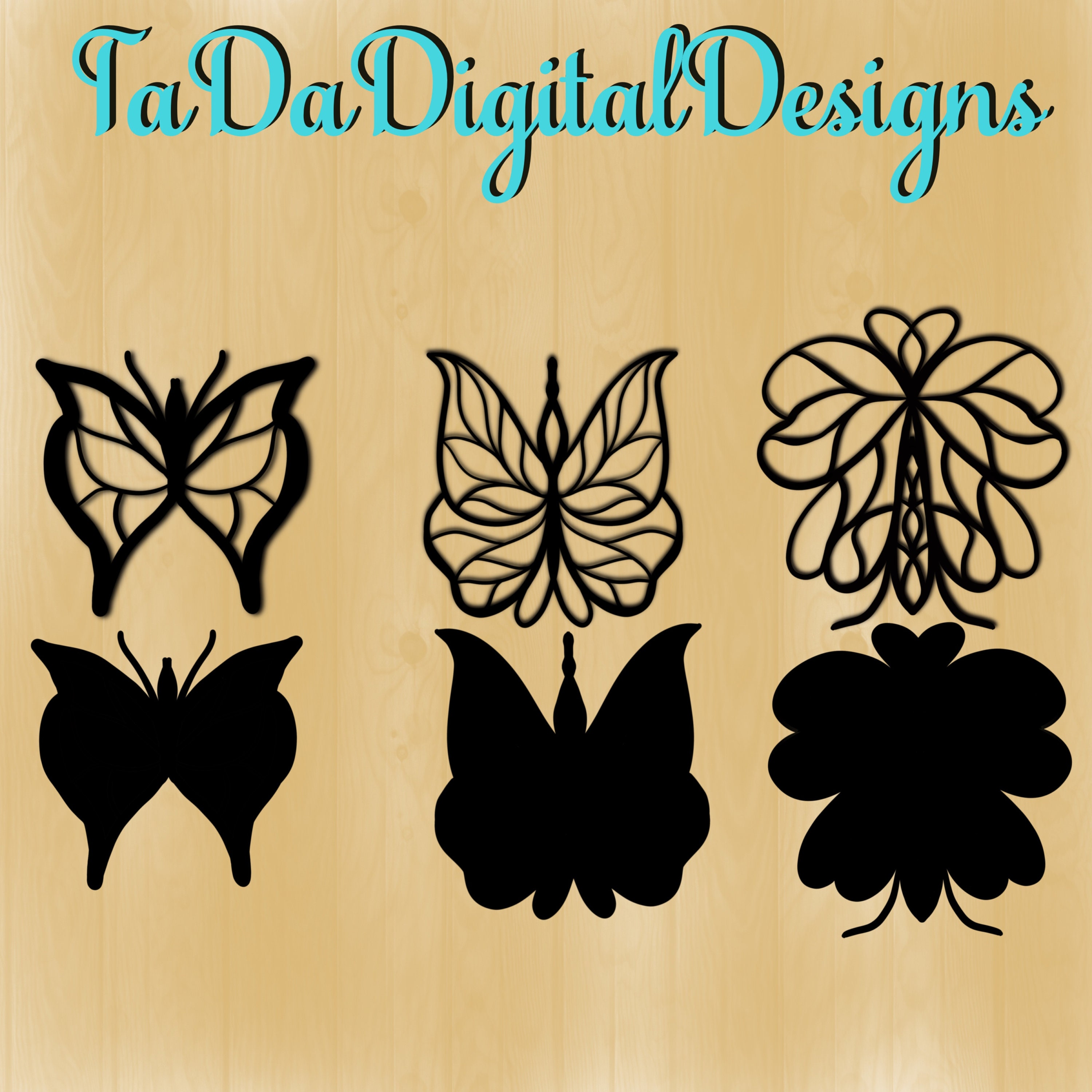 Butterfly/insect Svg/png Set of 3 - Etsy