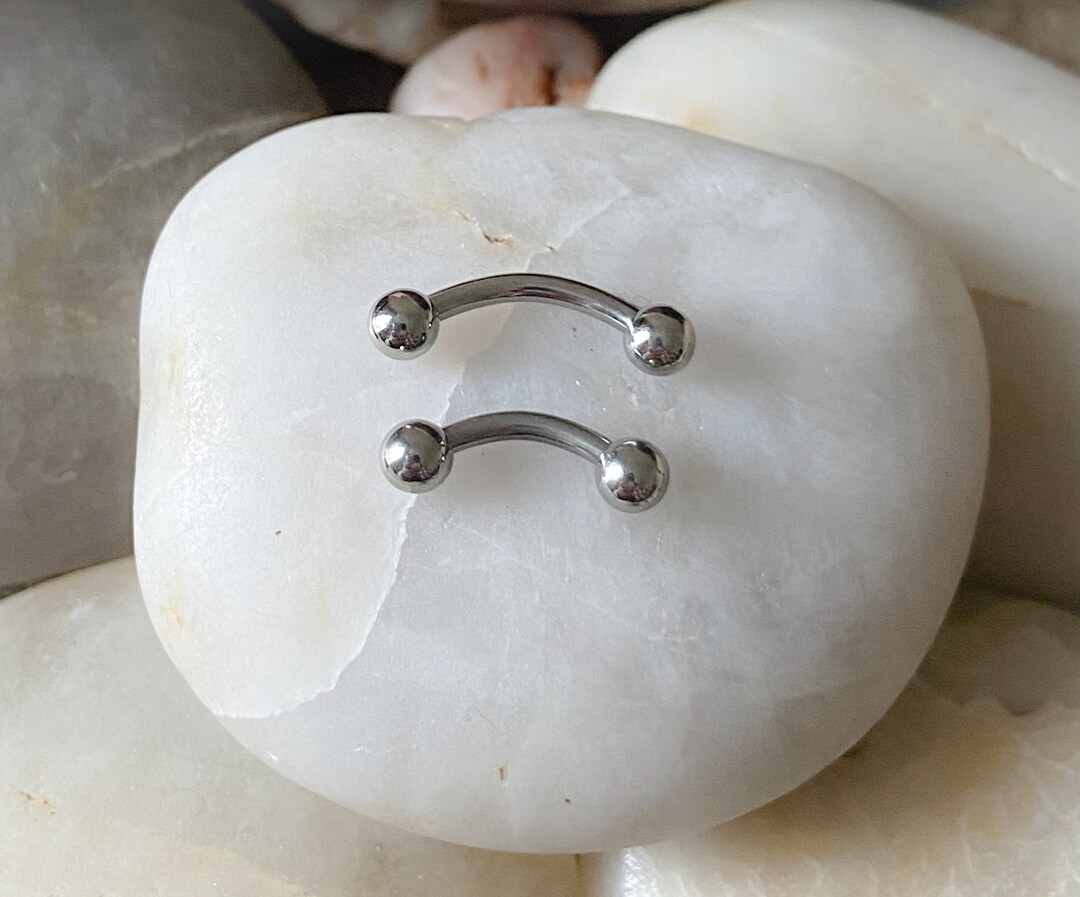 ASTM F136 Titanium Micro Curved Barbell Daith Rook Eyebrow Etsy