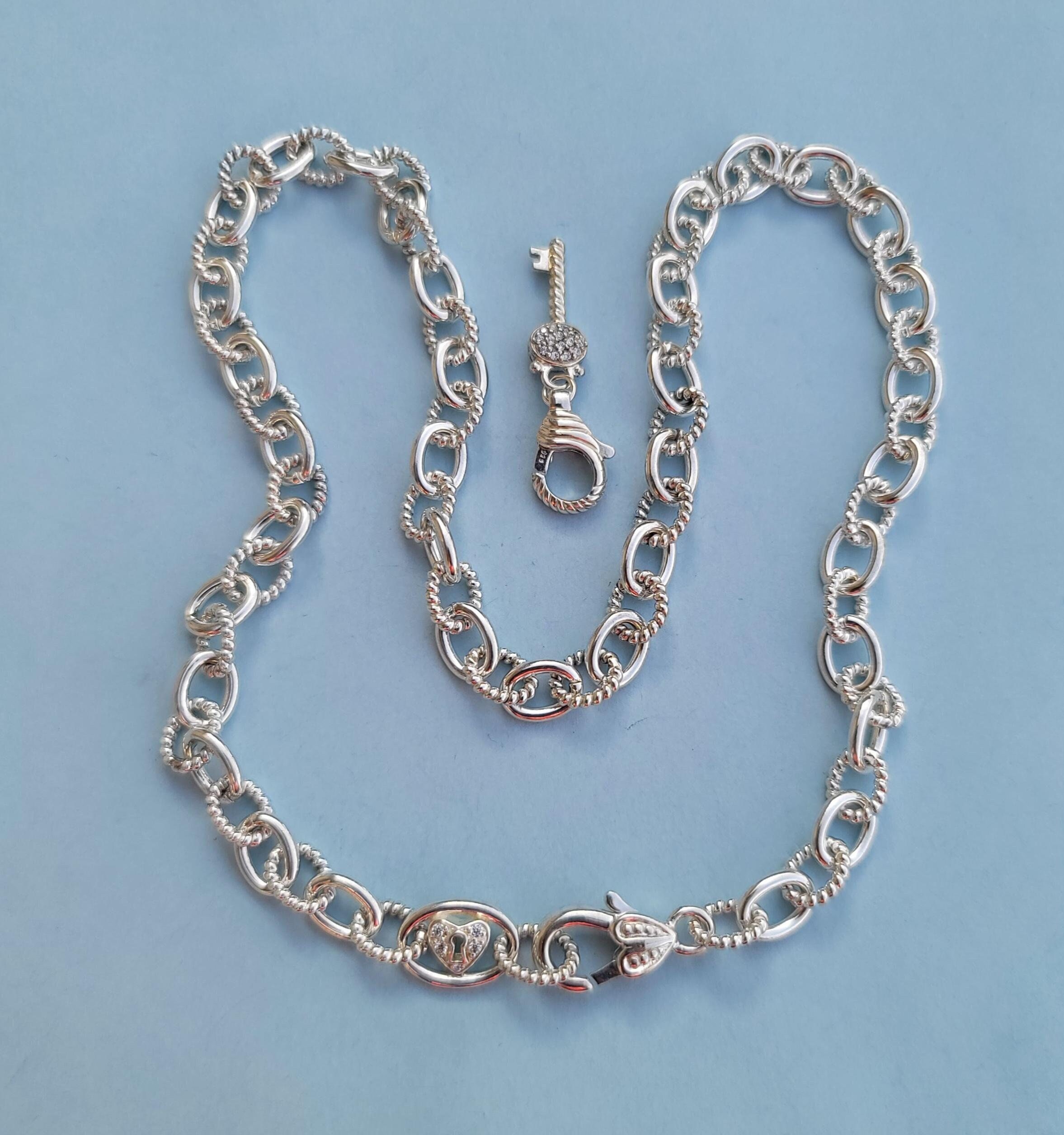 20 Inch 52.04 Grams Judith Ripka Key to My Heart 925