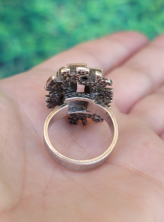 Edgy sterling silver rings deals