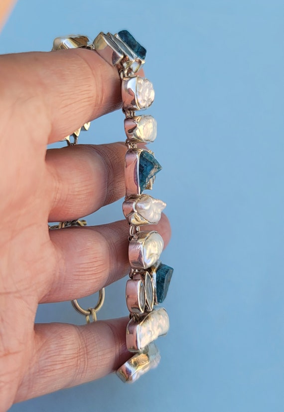 Multi Gemstone 925 Sterling Silver Adjustable Bra… - image 5