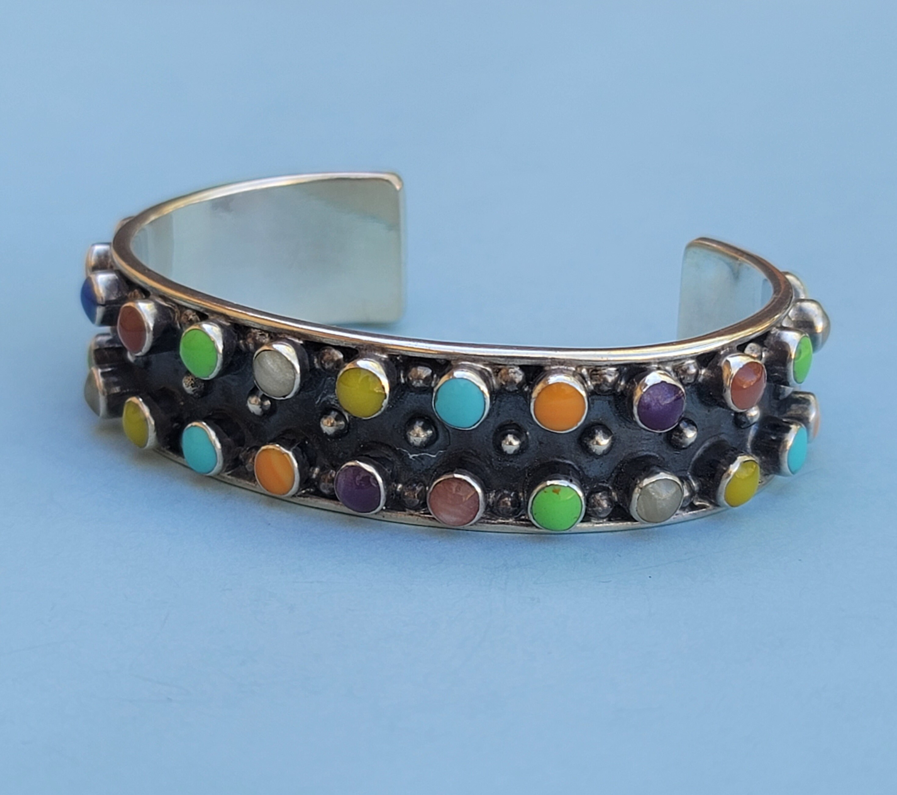 あなたにおすすめの商品 Multi Stone Heavy Artisan Crafted Mexico 925 Sterling Silver アクセサリー
