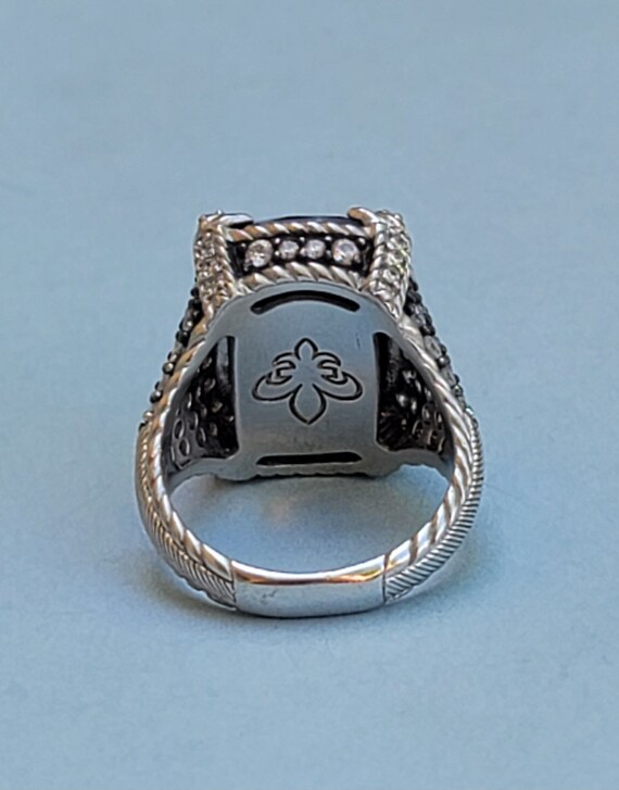 Judith Ripka Black Onyx With Czs in Black Rhodium 925