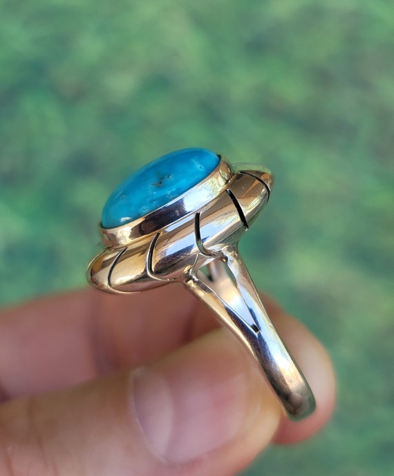 Artisan Crafted Turquoise 925 Sterling Silver Rin… - image 5