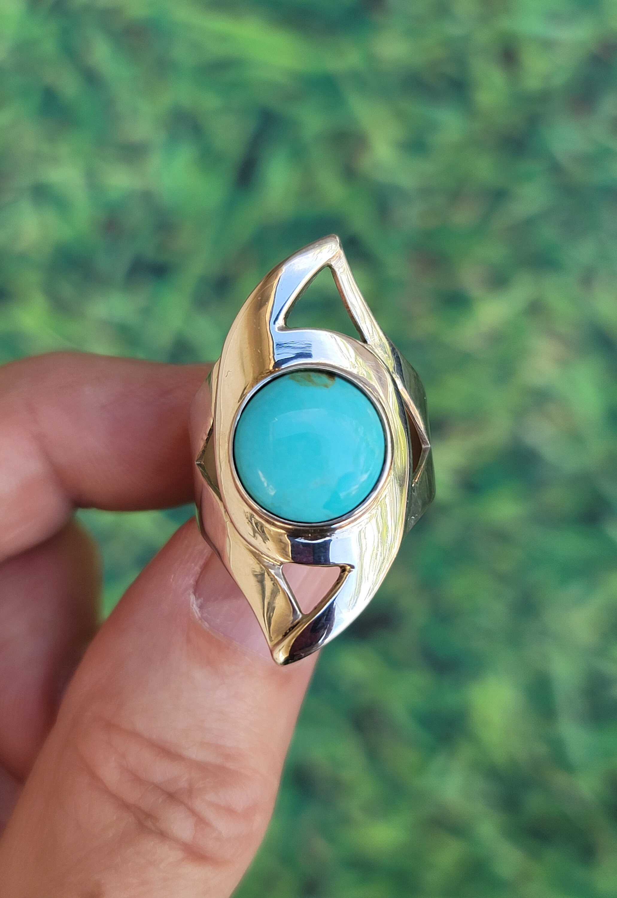 Jay King Bold Turquoise Modernist 925 Sterling Silver Ring Size 9. Desert Rose Trading DTR Mine Finds Turquoise 925 Sterling Silver Ring. Etsy Canada