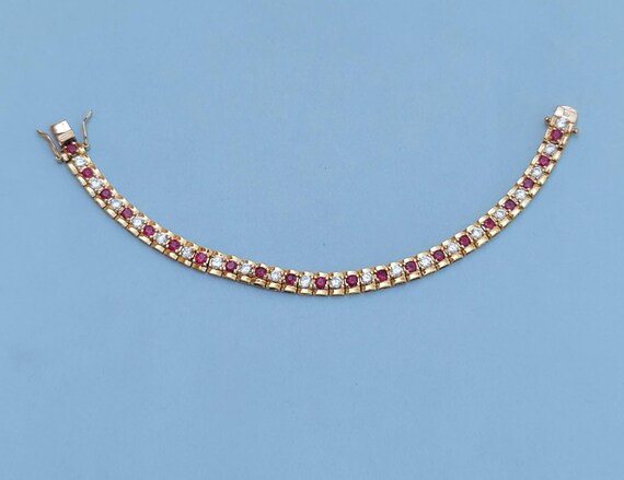 Ross Simons Lab Ruby CZ Cubic Zirconia Gold Verme… - image 7