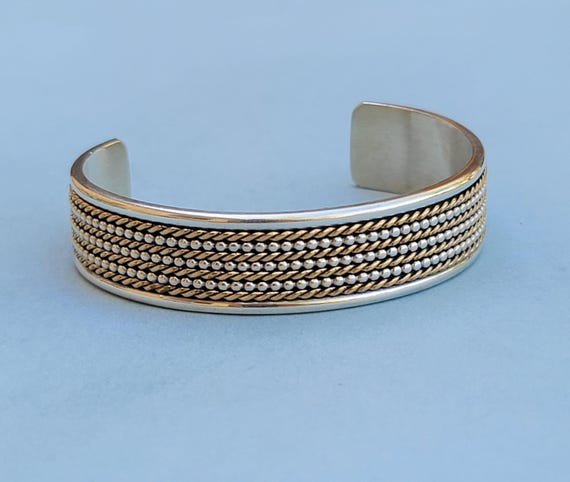 Daniel Mike Navajo Heavy 12K Gold Filled and 925 Sterling Silver