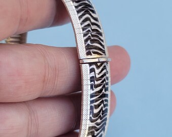 925 Sterling Silver Handmade Gorgeous Bright Shining Bangle