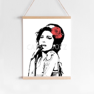 Downloadable Digital Print, Amy portrait, Abstract Digital print, Digital poster, Room decor, Wall art, Winehouse pop art, music icon