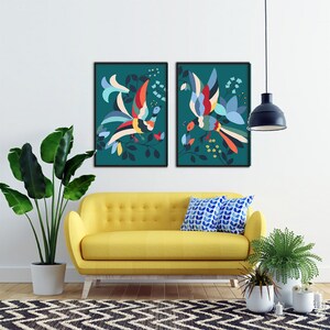 Downloadable Digital Prints, Set of prints, Mexican print, Mexican Otomi print, Mexican wall art, extra large prints; modern home decor