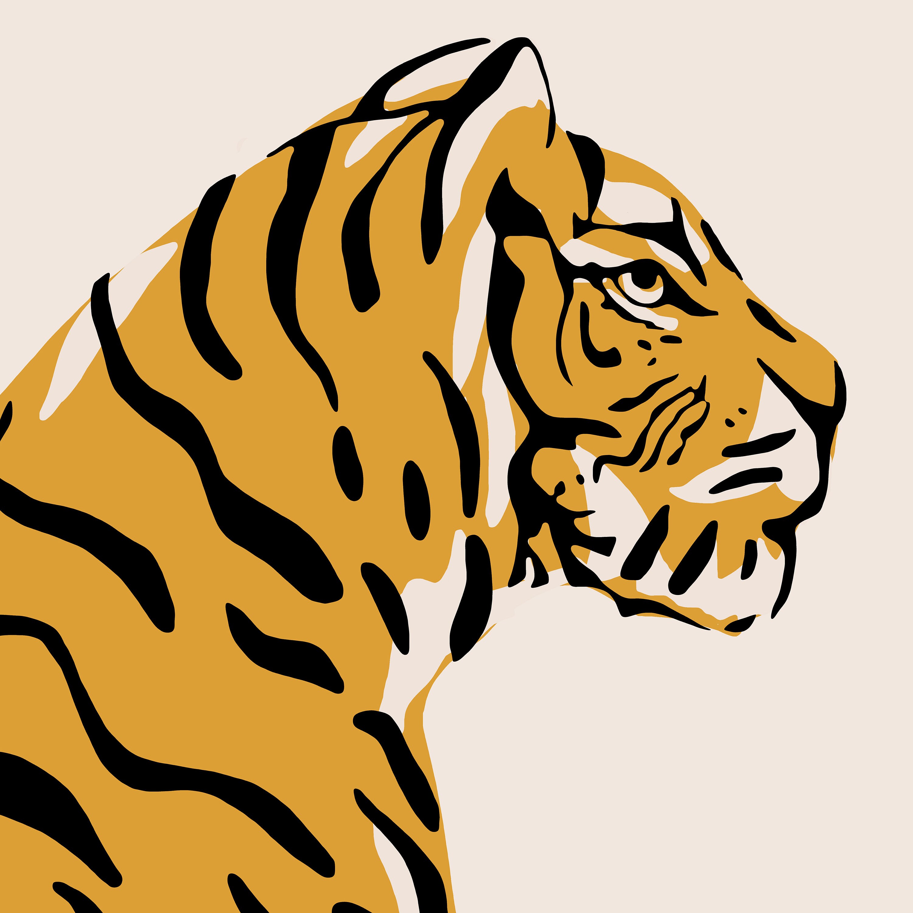 Downloadable Digital Print Tiger Print Modern decor Wall Etsy