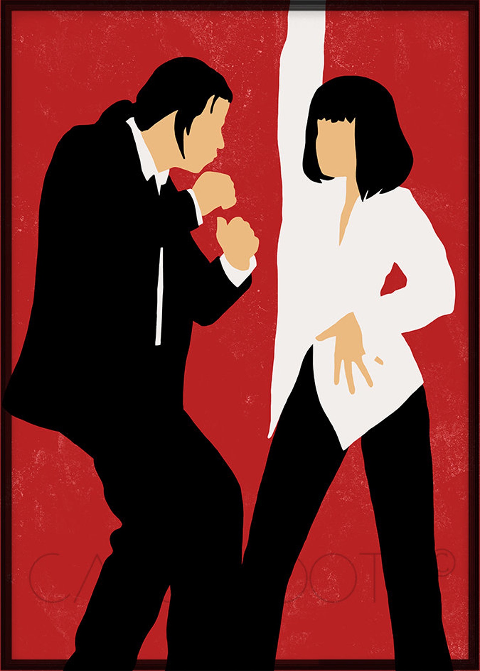 2 Piece Downloadable Digital Print Pulp Fiction Mia and Etsy UK