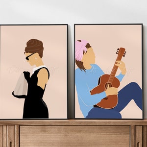 Breakfast at Tiffany&#39;s Poster Set. Modern Decor (Digital Download)